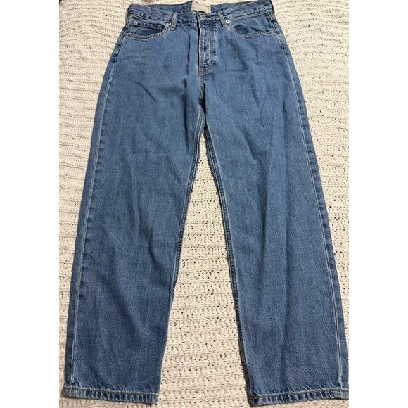 Everlane The Summer Slouch Jean High Waist Button Fly Womens Size 27 Blue Denim - Picture 1 of 10